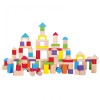 New Classic Toys Ξύλινα Τουβλάκια Μπλοκ Κατασκευών Colored για 1.5+ Ετών 100τμχ