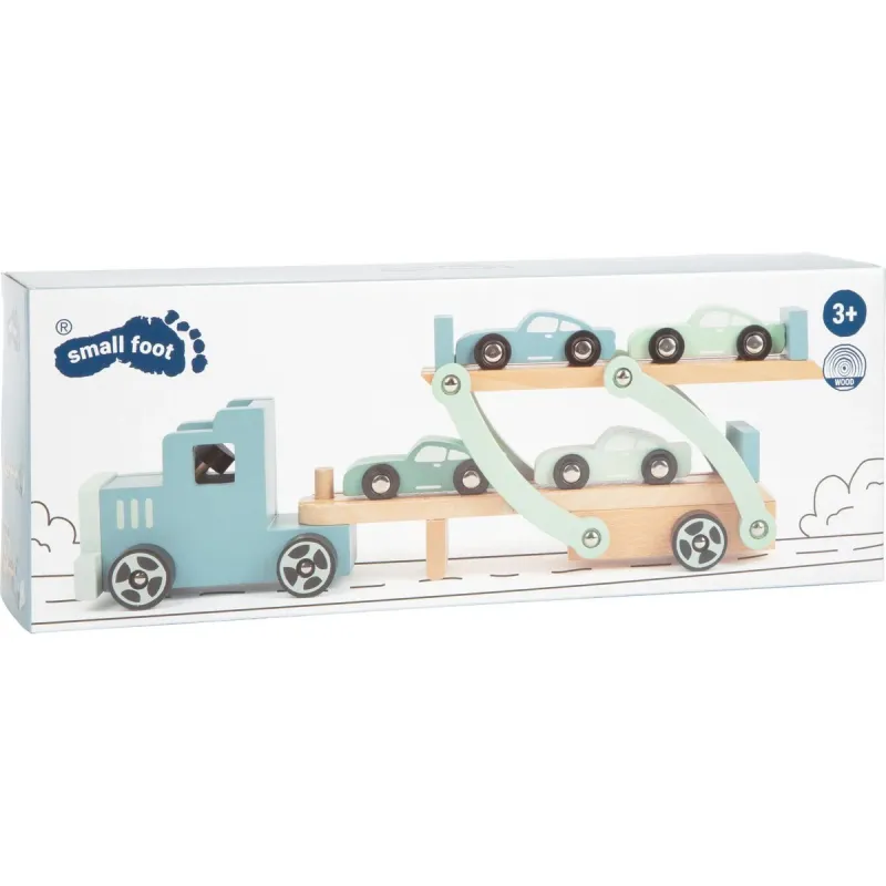 Ξύλινο φορτηγό μεταφοράς αυτοκινήτων