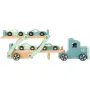 Small Foot Ξύλινο φορτηγό μεταφοράς με 4 αυτοκινητάκια 3+