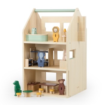 ξύλινο κουκλόσπιτο για παιδιά