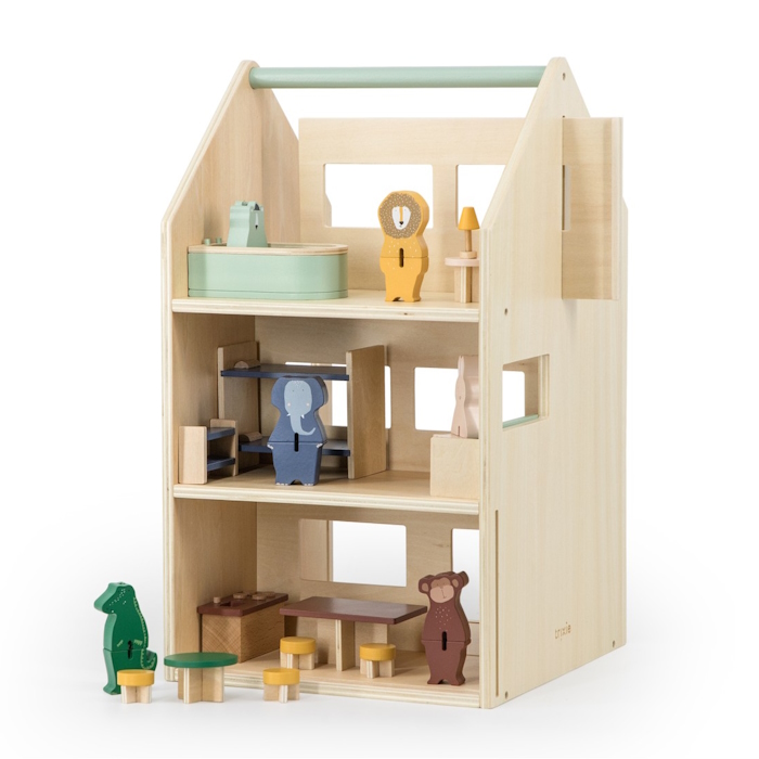 ξύλινο κουκλόσπιτο για παιδιά