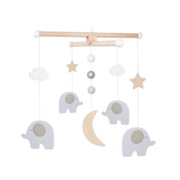 Jabadabado Ξύλινο Μόμπιλε Ελεφαντάκια ξύλινο μόμπιλε