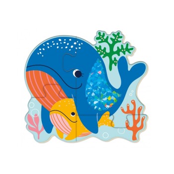 Avenir Ξύλινο Παιδικό Touch Puzzle Sea 16pcs για 3+ Ετών