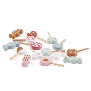 Kids Concept Υφασμάτινο σακουλάκι με ξύλινα γλειφιτζούρια Kids Concept Υφασμάτινο σακουλάκι με ξύλινα γλειφιτζούρια