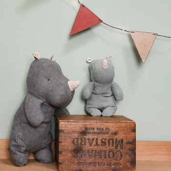 Maileg Ρινόκερος Μπλε/Γκρι Maileg Ρινόκερος Μπλε/Γκρι