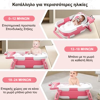 πτυσσόμενη μπανιέρα μωρού