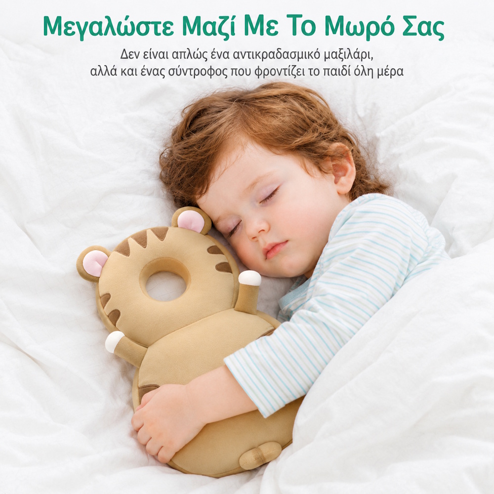 Μαλακό προστατευτικό κεφαλιού μωρού