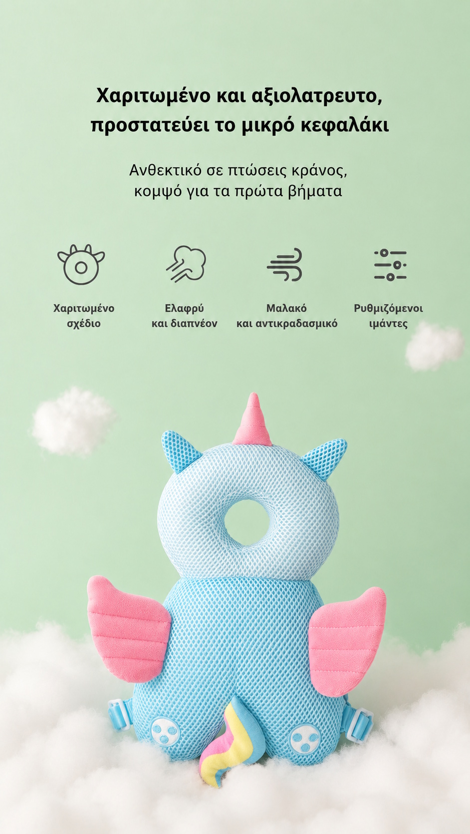 Μαξιλάρι ασφαλείας για μωρό