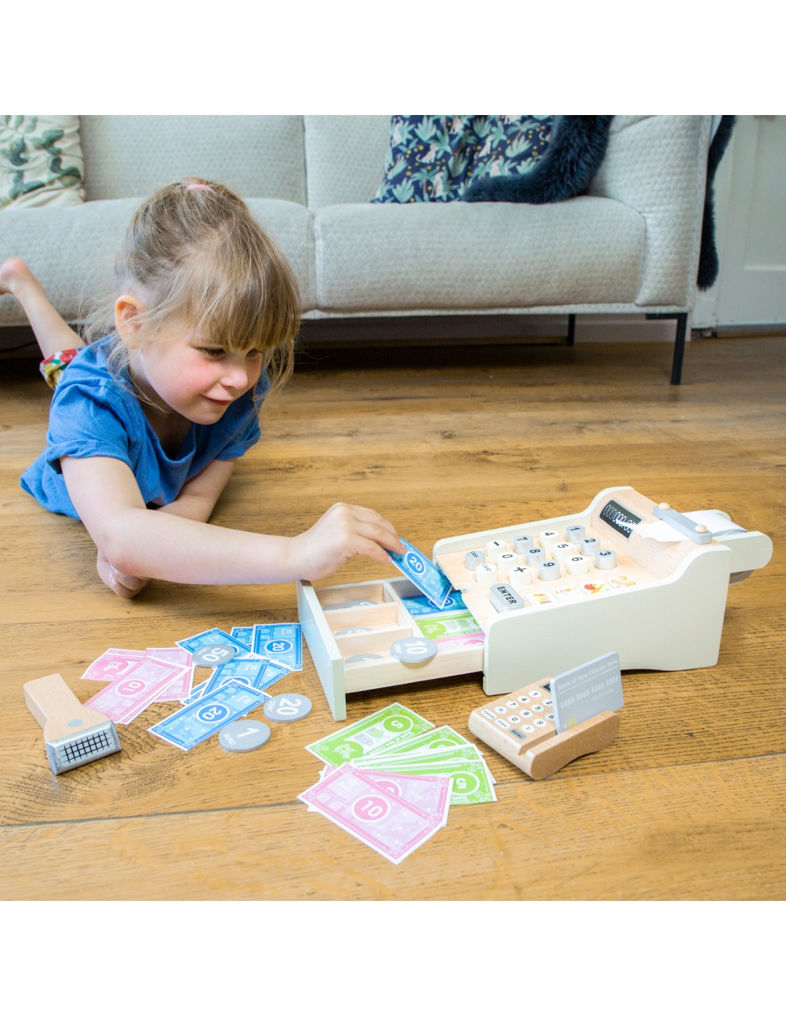 Παιδική ταμειακή μηχανή ξύλινη