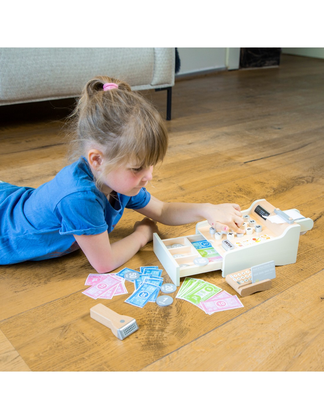 Παιδική ταμειακή μηχανή ξύλινη