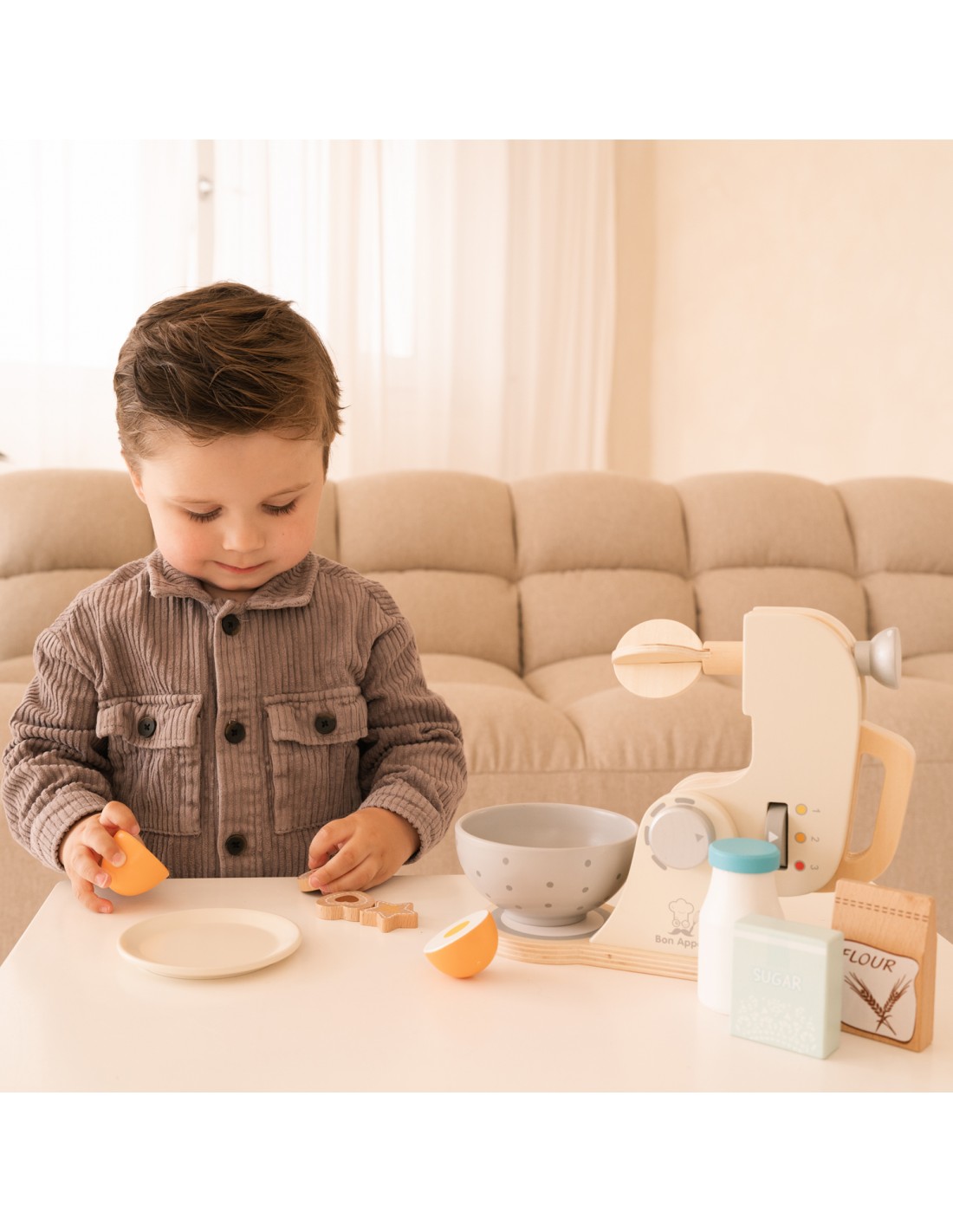 Ξύλινο μίξερ κουζίνας για παιδιά