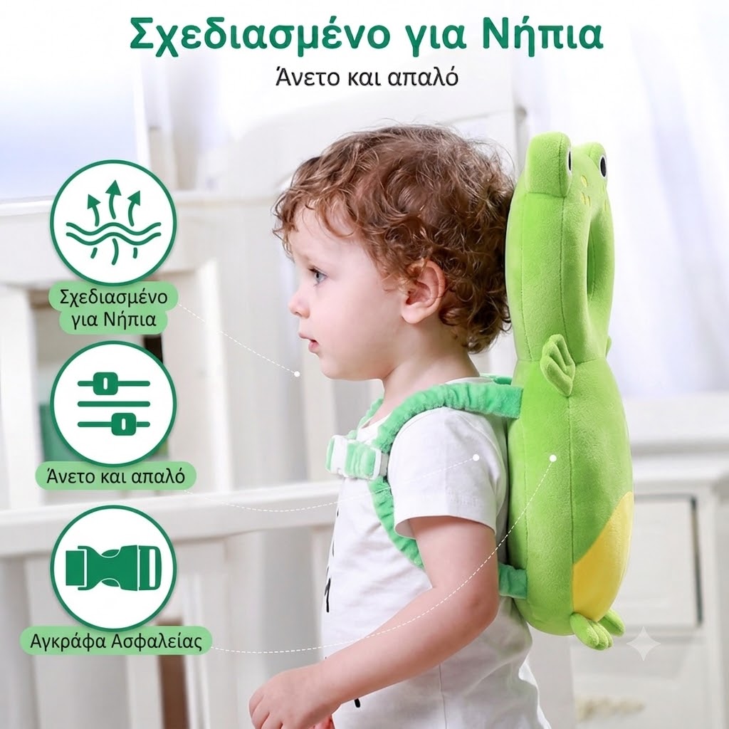 Προστατευτικό κεφαλιού μωρού πράσινο