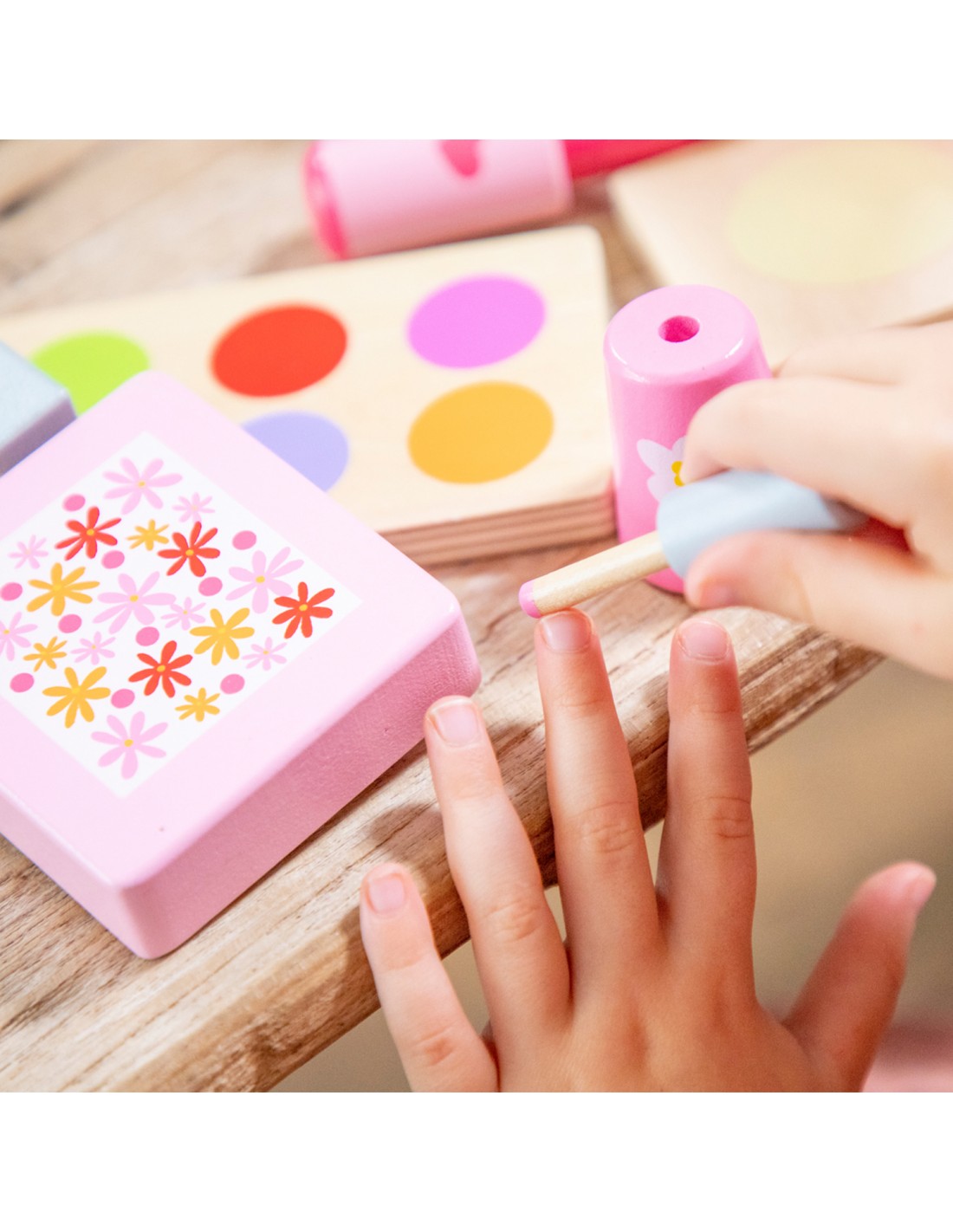 Ξύλινο σετ μακιγιάζ για παιδιά