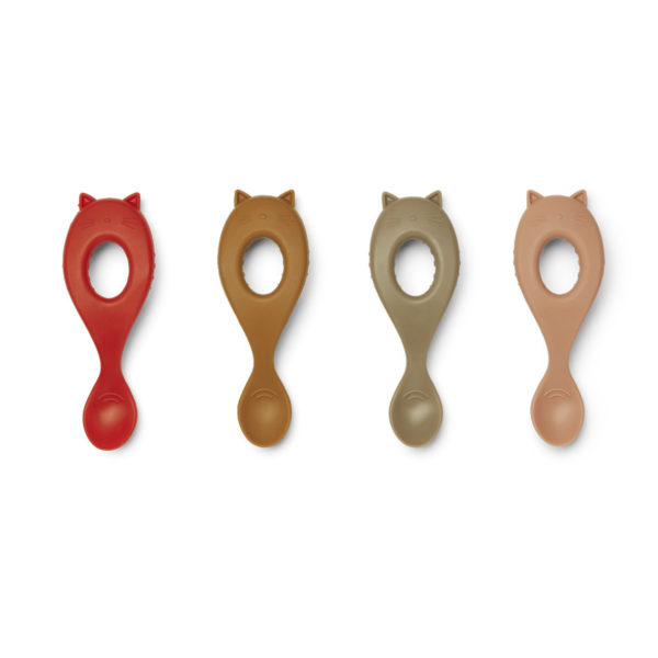 LW13044 - Liva silicone spoon 4-pack - 9504 Multi mix - Extra 0