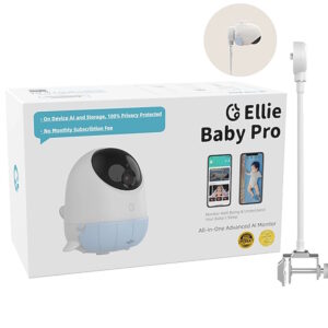 Ellie Baby Pro Ασύρματη WiFi Ενδοεπικοινωνία Μωρού με Κάμερα - Αμφίδρομη Επικοινωνία, AI Ανίχνευση Κλάματος & Νανουρίσματα (Blue) - Image 2