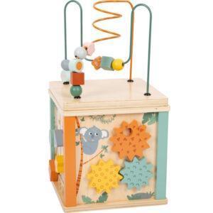 Small Foot Ξύλινος Εκπαιδευτικός Κύβος Safari με Ζωάκια (12m+) - Image 3
